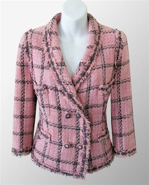 chanel plaid blazer|chanel jacket cost.